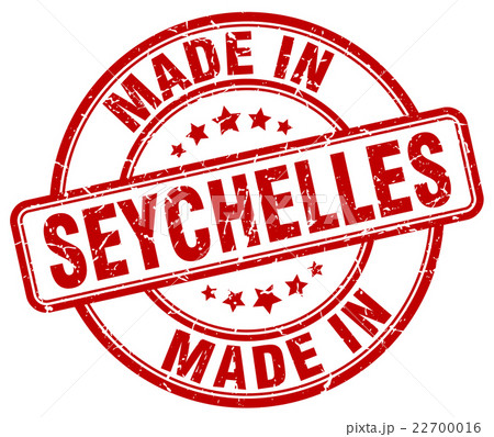 made in Seychelles red grunge round stamp made in Seychelles red grunge round stamp 22700016