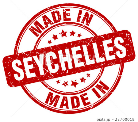 made in Seychelles red grunge round stamp made in Seychelles red grunge round stamp 22700019