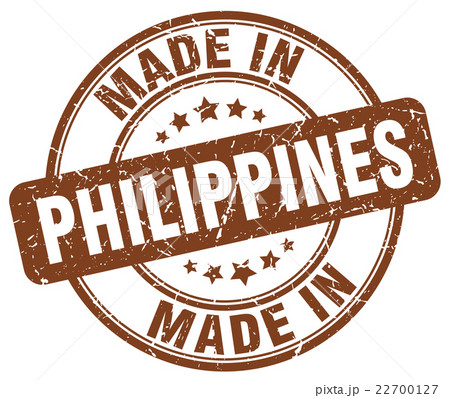 made in Philippines brown grunge round stamp made in Philippines brown grunge round stamp 22700127