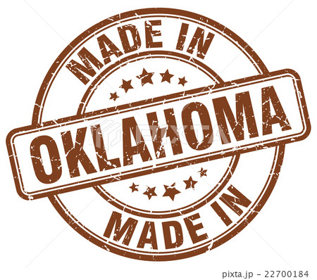made in Oklahoma brown grunge round stamp made in Oklahoma brown grunge round stamp 22700184