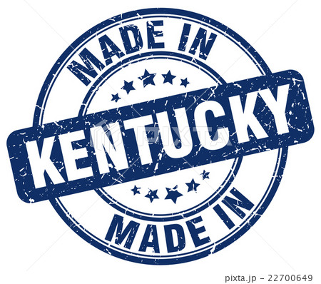 made in Kentucky blue grunge round stamp made in Kentucky blue grunge round stamp 22700649
