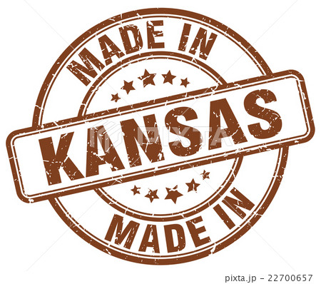 made in Kansas brown grunge round stamp made in Kansas brown grunge round stamp 22700657