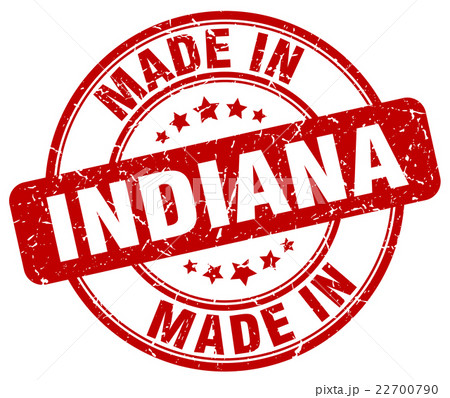 made in Indiana red grunge round stamp made in Indiana red grunge round stamp 22700790