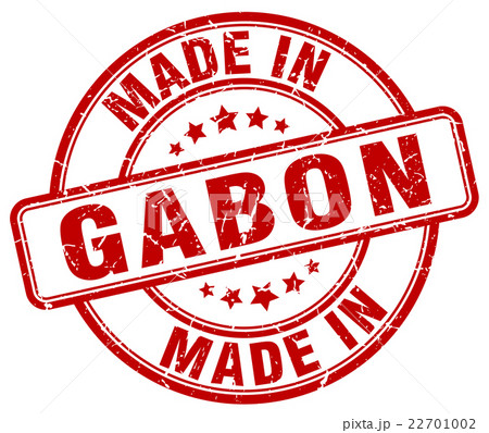 made in Gabon red grunge round stamp made in Gabon red grunge round stamp 22701002