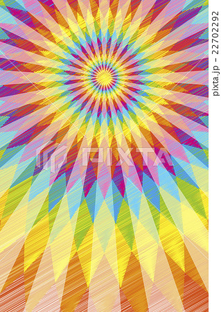 背景素材壁紙 虹色 レインボー カラフル エスニック柄 ラテン系 情熱 パッション 太陽 光 真夏 のイラスト素材