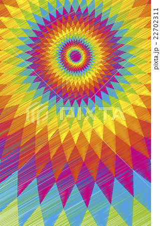 背景素材壁紙 虹色 レインボー カラフル エスニック柄 ラテン系 情熱 パッション 太陽 光 真夏 のイラスト素材 22702311 Pixta