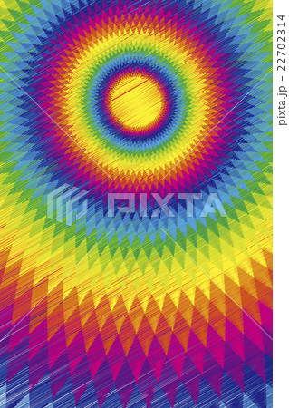 背景素材壁紙 虹色 レインボー カラフル エスニック柄 ラテン系 情熱 パッション 太陽 光 真夏 のイラスト素材