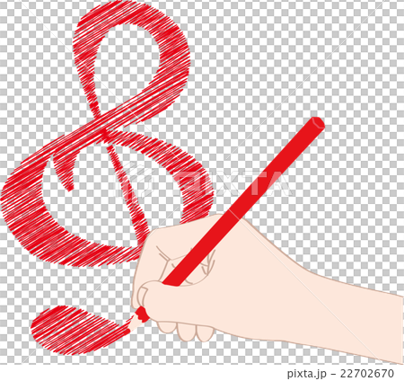 A note written in red pencil 22702670