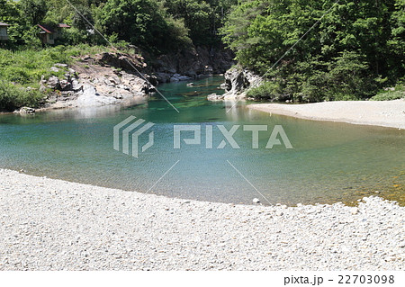 初夏の板取川　岐阜県関市 22703098