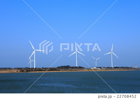 天竜川河口　風力発電 22708452