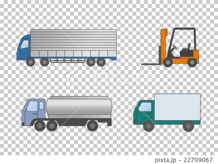 物流車両4点セットのイラスト素材 [22709067] - PIXTA