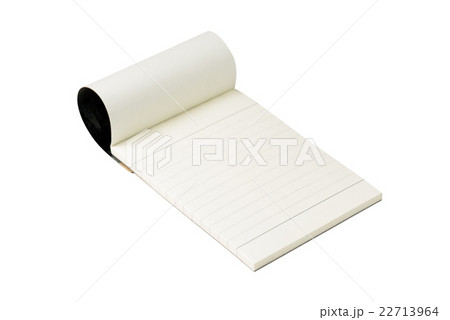 blank pages of a notebook open slightly isolated blank pages of a notebook open slightly isolated 22713964