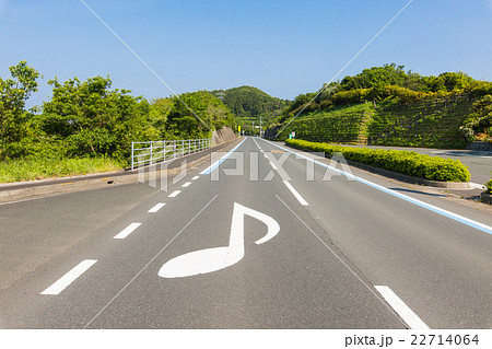 愛媛県伊方町　佐田岬メロディーライン　音符マーク 22714064