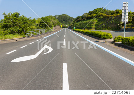 愛媛県伊方町　佐田岬メロディーライン　音符マーク 22714065