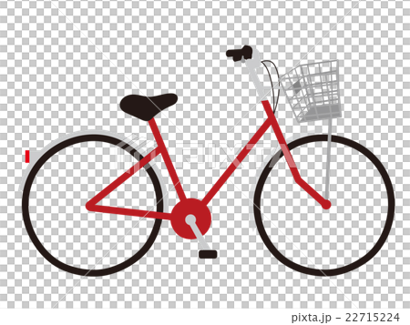 通学用自転車のイラスト素材