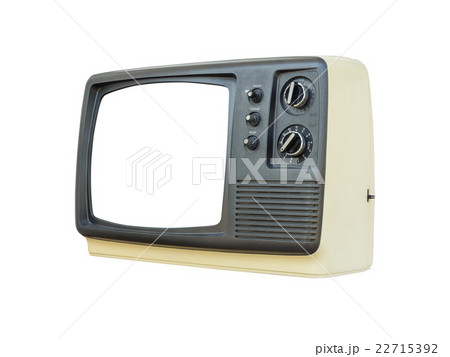 vintage tv isolated on white background 22715392