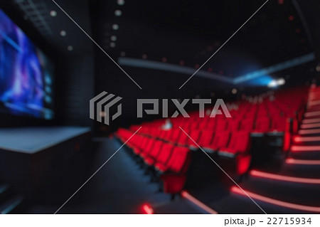 Abstract blur red theater or movie seats. Chairs 22715934