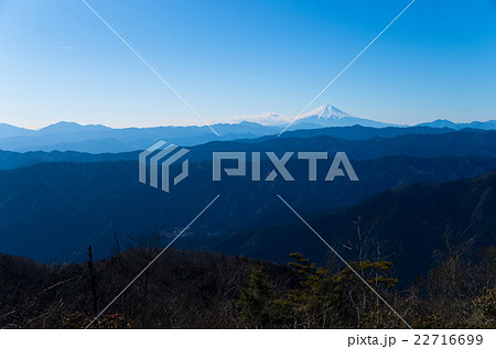 大岳山から眺める富士山 22716699