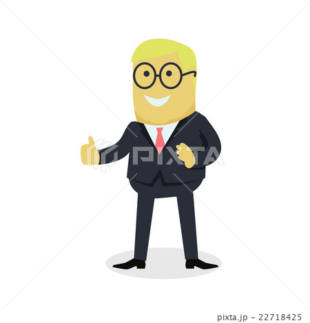 Businesman Show Gesture Thumb Up Businesman Show Gesture Thumb Up 22718425