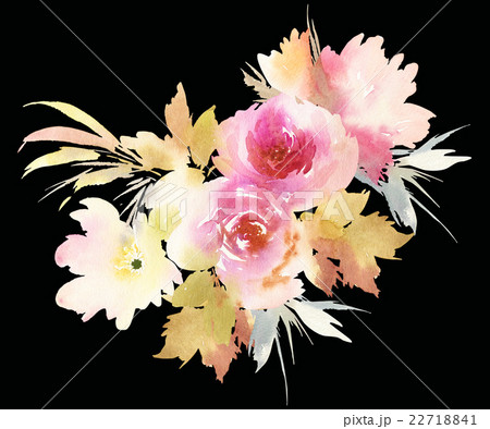 Flowers watercolor illustration 22718841