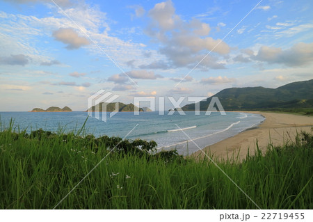 日本渚百選 宮崎県石波海岸の写真素材