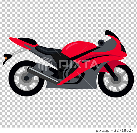 Cool Motorcycle Isolated on White Background 22719627