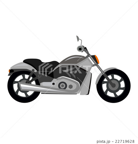 Cool Motorcycle Isolated on White Background 22719628