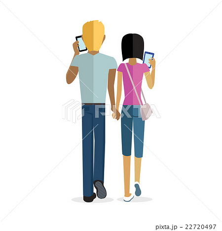 Couple Man and Woman Design Flat 22720497