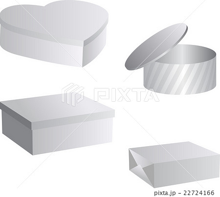 Set of flat blank boxes. Template for your design Set of flat blank boxes. Template for your design 22724166