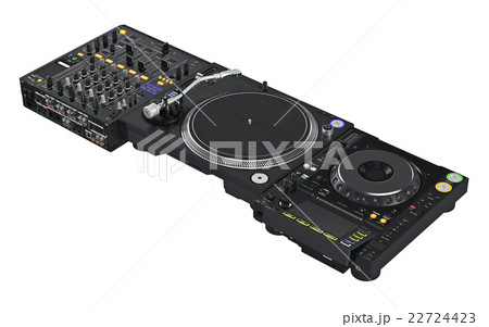 Set of professional dj equipment Set of professional dj equipment 22724423