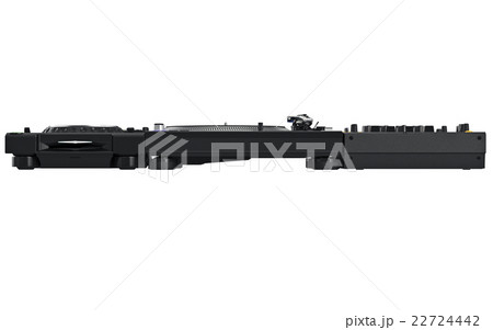 Dj music mixer table set, front view 22724442