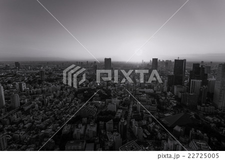 モノクロームの都市風景 モノクロームの都市風景 22725005