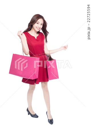 happy shopping young woman happy shopping young woman 22725594