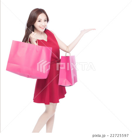 happy shopping young woman happy shopping young woman 22725597