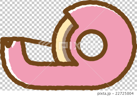 セロハンテープ ピンク のイラスト素材