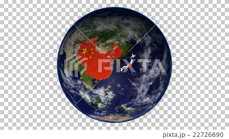 3DCG地球中國和日本 22726690