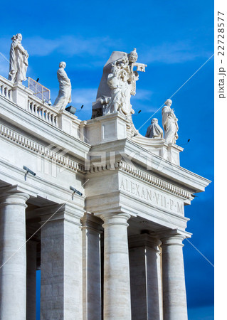 Detail of colonnade of Saint Peter's square. Detail of colonnade of Saint Peter's square. 22728577
