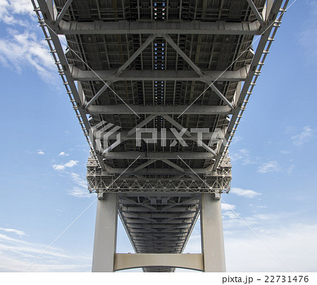 下から見上げた鉄橋 下から見上げた鉄橋 22731476