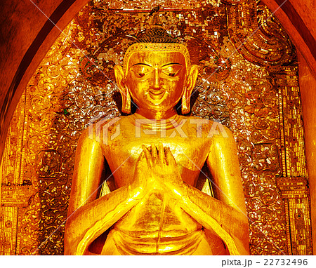 Buddha statue in Ananda temple Buddha statue in Ananda temple 22732496