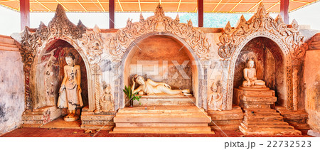 Buddha statues at Takhaung Mwetaw Paya in Sankar. 22732523