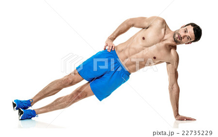 man  fitness exercises isolated 22735229