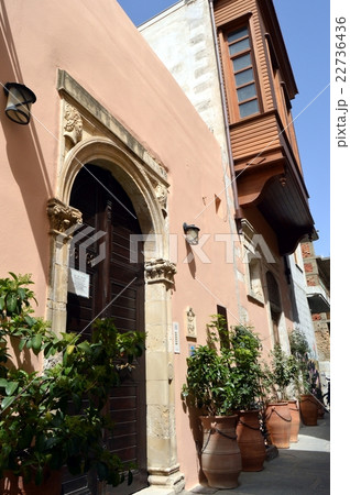Ottoman facade in an alley. 22736436
