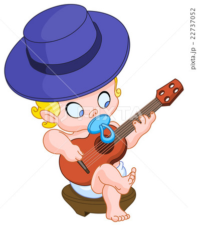 Baby playing guitar 22737052