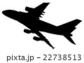 Silhouette of plain isolated 22738513