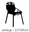 Silhouette of classic carved chair 22738514