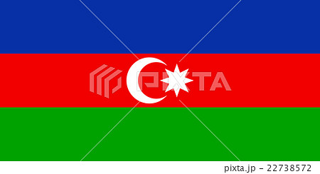 Vector of offficial flag of Azerbaijan country 22738572