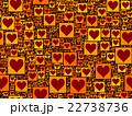 Red heart on yellow squares seamless background 22738736
