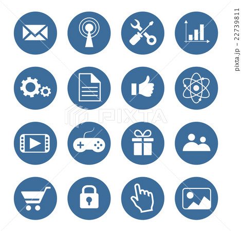 Set of modern flat icons Set of modern flat icons 22739811