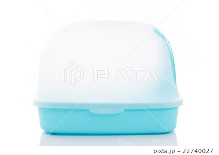 Cat litter box on white background Cat litter box on white background 22740027
