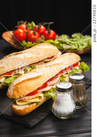 Panini grilled sandwich 22740610